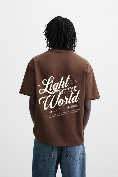 Soul Signal – Earth Brown Oversized Tee