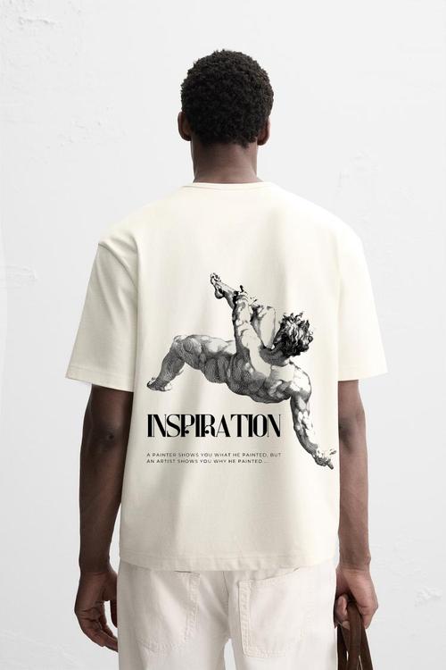 The Muse – Ivory Oversized Tee