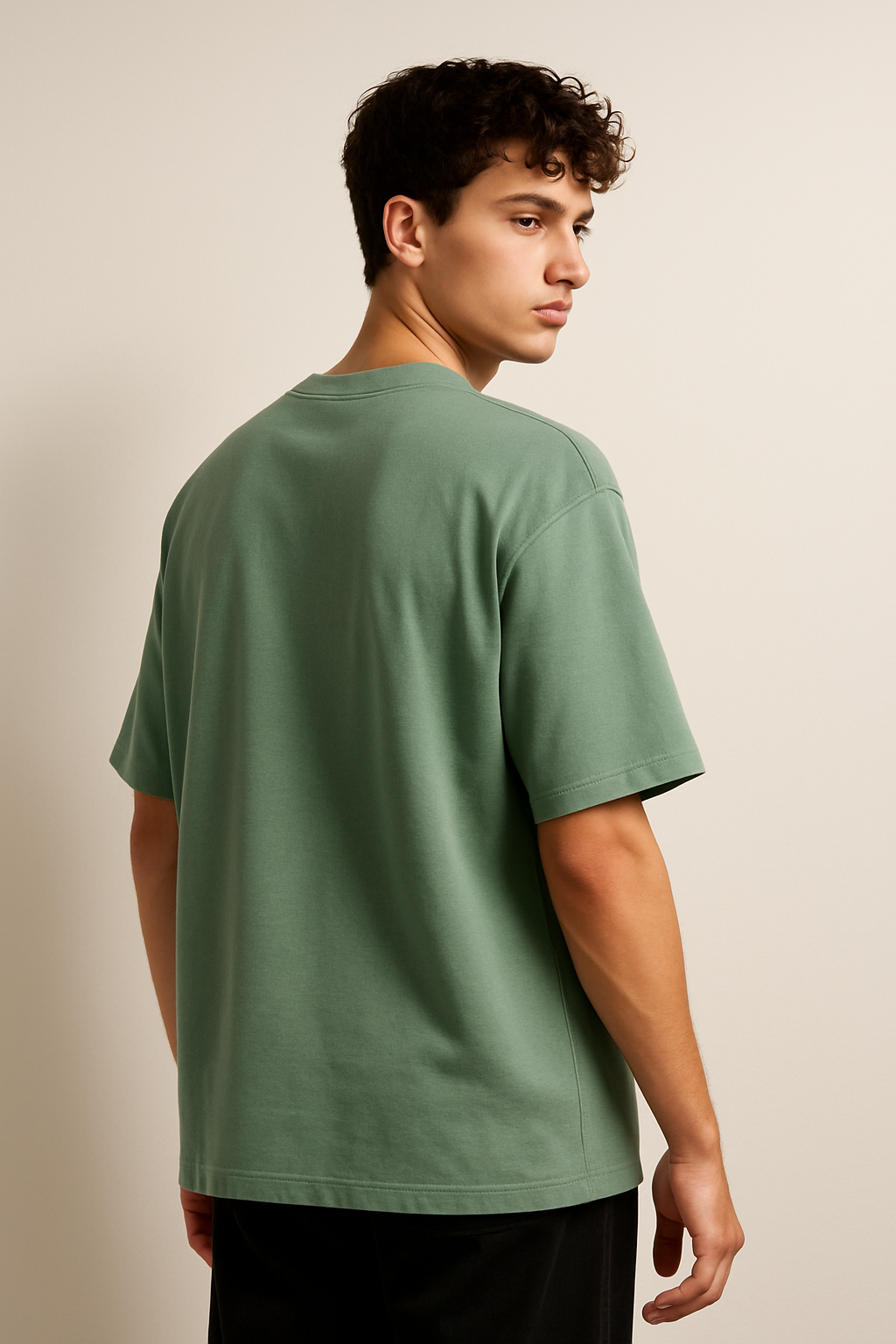 Urban Code – Sage Green Graffiti Tee