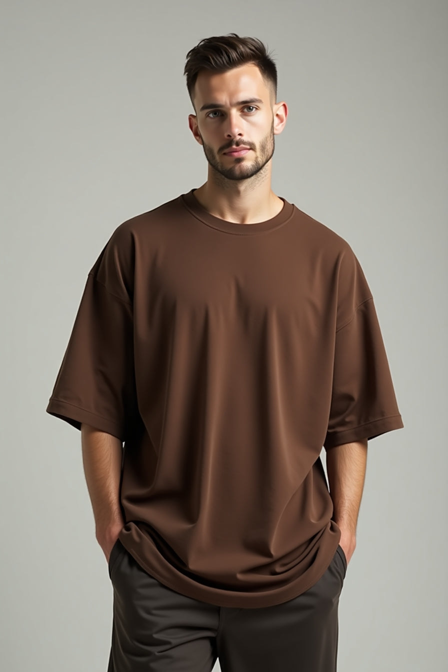 Soul Signal – Earth Brown Oversized Tee